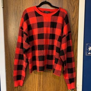 Forever21 Plaid Sweater Perfect for Christmas